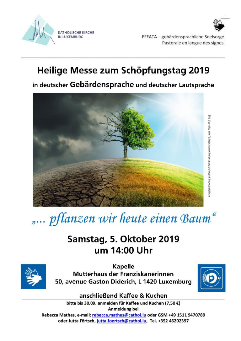 Heilige Messe zum Schöpfungstag am 5. Oktober in Luxemburg | KGG_web